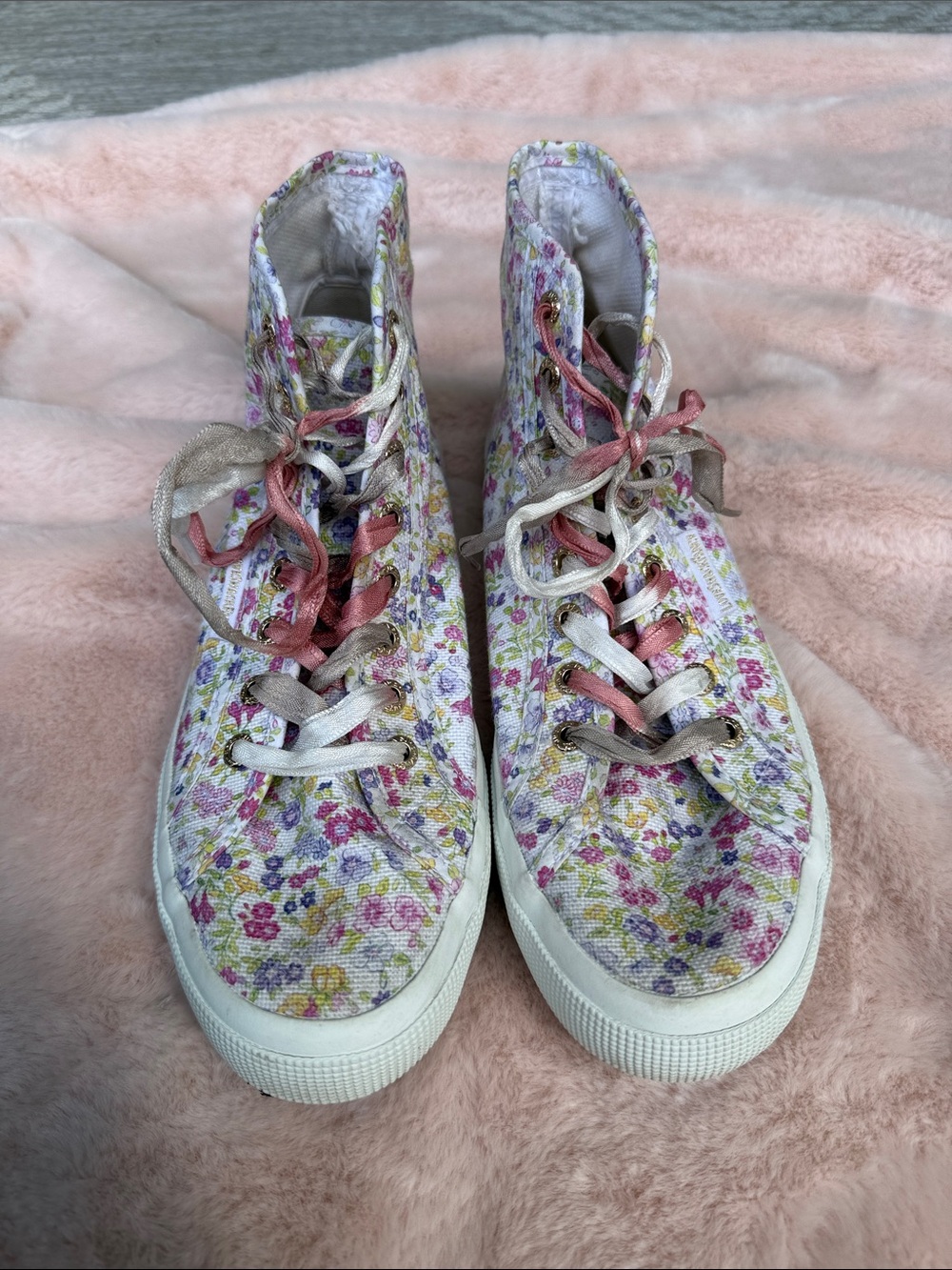 Superga LoveShackFancy Floral High tops